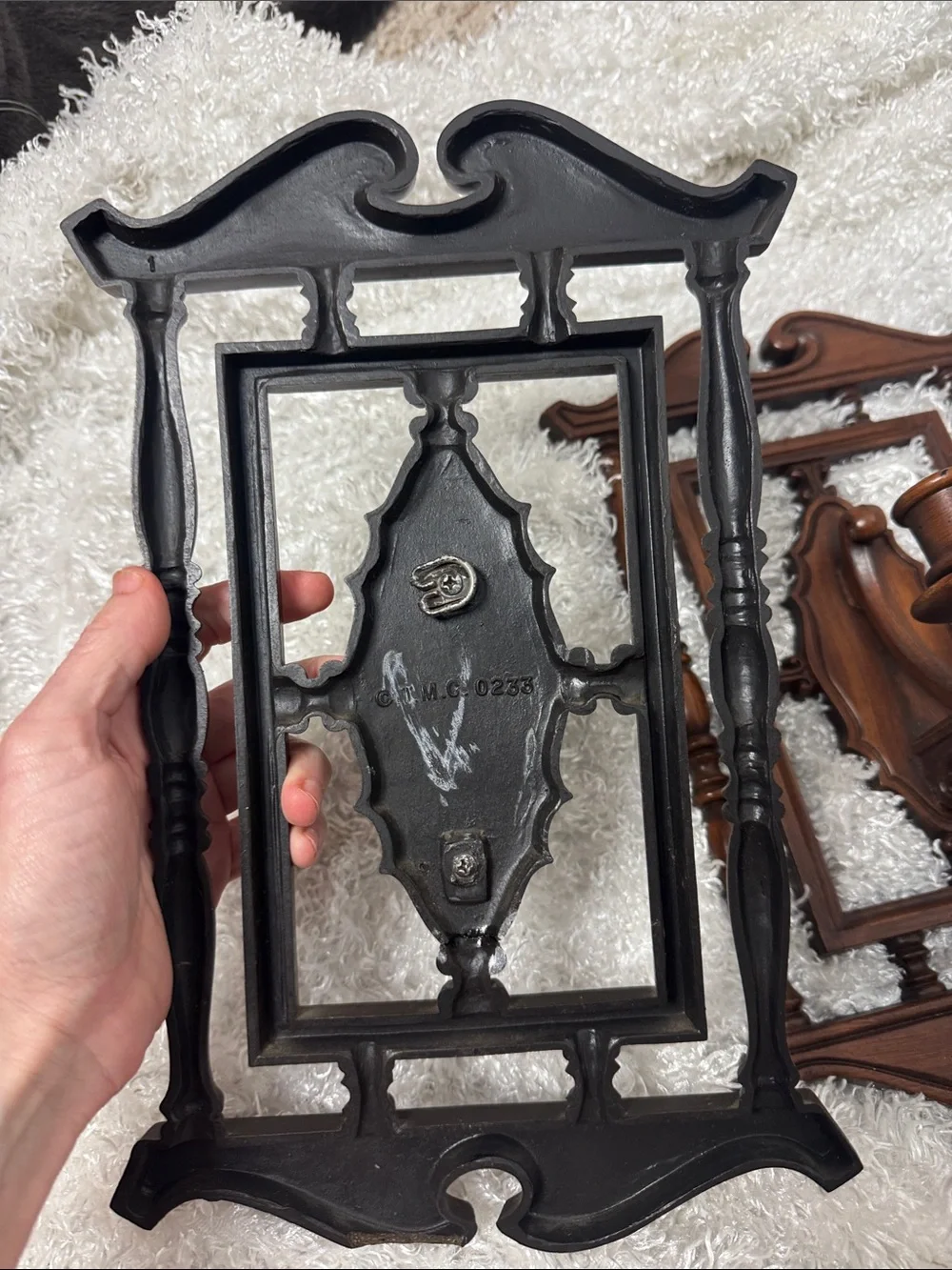 Vintage wall sconce candle holder pair